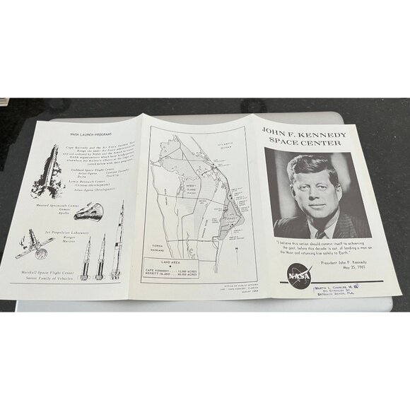 Vtg 1964 NASA John F. Kennedy Space Center Mission Pamphlet President Kennedy - Picture 3 of 3